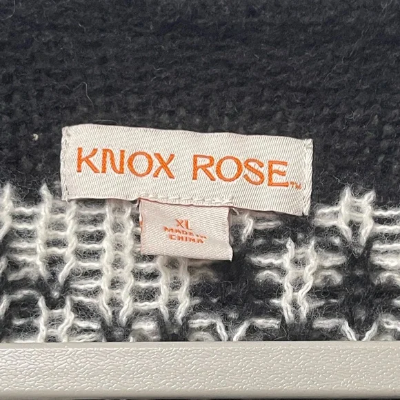 Knox Rose Argyle Style Open Front Cardigan - Picture 9 of 10